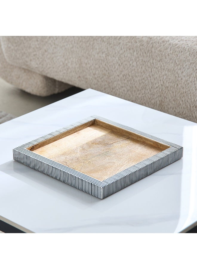 Home Box Cetria Premium Resin Decorative Tray - 25x25x3 cm - Image 2