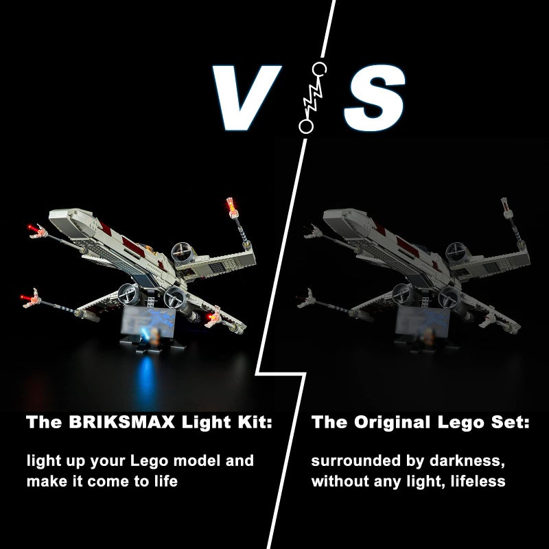 BRIKSMAX Led Lighting Kit for LEGO-75355 X-Wing Starfighter - Compatible with Lego Star Wars Building Blocks Model- Not Include Lego Set - Image 5