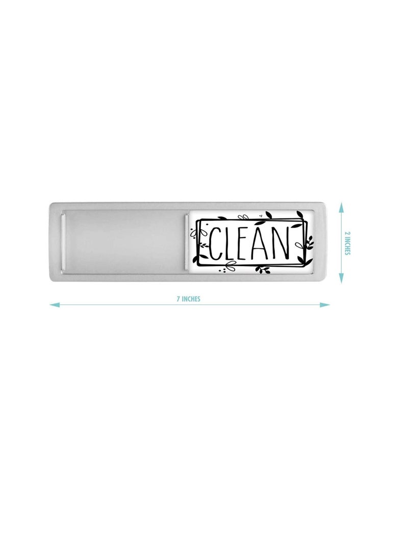 Excefore Dishwasher Magnet Cleaning Dirty Sign, Indicator, Stylish Universal Kitchen Dishwasher Washing Refrigerator Magnet, With Stickers Suitable For Kitchen Organization And Storage（2PCS）  - Image 2