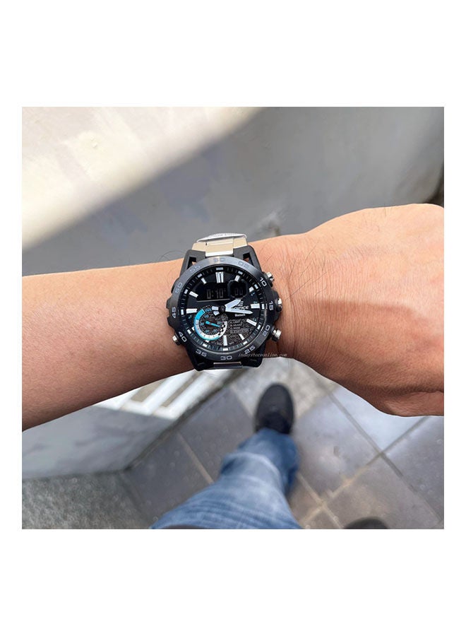 ايديفيس كاسيو Stainless Steel Chronograph Watch ECB-40DB-1ADF - Image 2