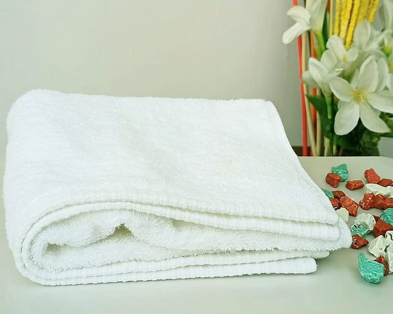 Belive-Me BeliveMe Cotton White Face Towel 14x14 inch 35x35 cm Towel Hanky for Gym Sports Exercise Running Travel Home and Kitchen Sweating Baby Feed White Handkerchief Towel Set of 6 Pieces - Image 5