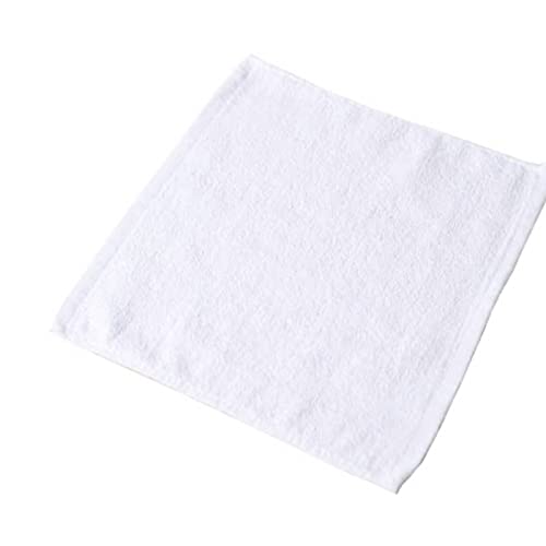Belive-Me BeliveMe Cotton White Face Towel 14x14 inch 35x35 cm Towel Hanky for Gym Sports Exercise Running Travel Home and Kitchen Sweating Baby Feed White Handkerchief Towel Set of 6 Pieces - Image 3