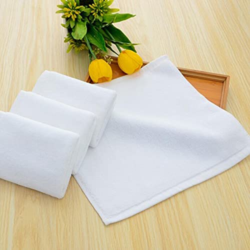 Belive-Me BeliveMe Cotton White Face Towel 14x14 inch 35x35 cm Towel Hanky for Gym Sports Exercise Running Travel Home and Kitchen Sweating Baby Feed White Handkerchief Towel Set of 6 Pieces - Image 2