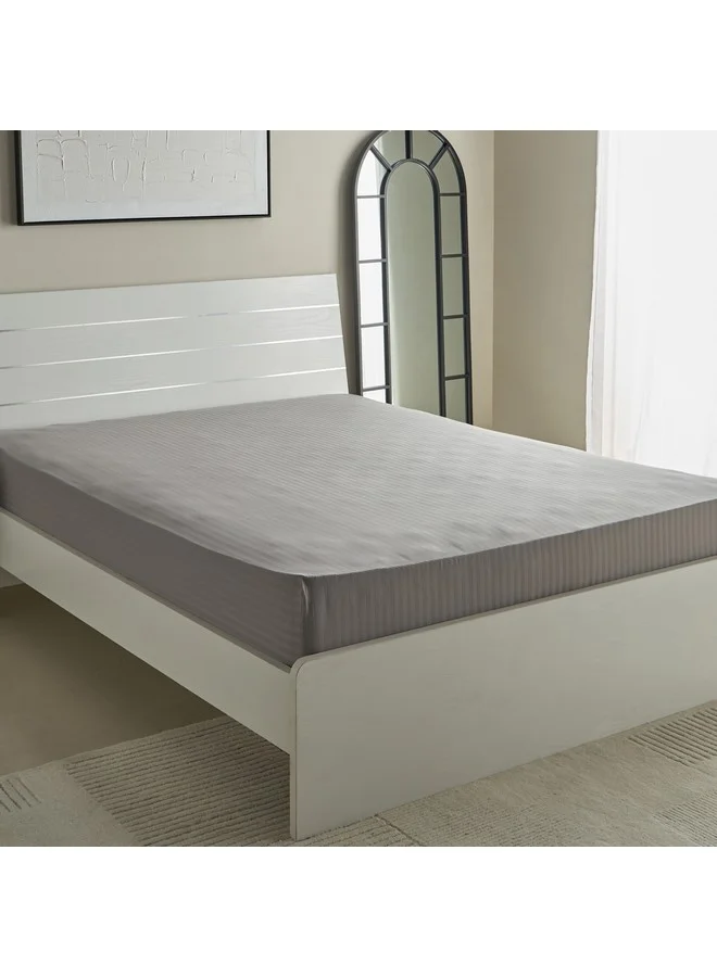 Home Box Hamilton Satin Stripe Olympic Queen Fitted Sheet 160 x 200 x 36 cm