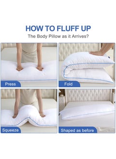 Generic YZ HOME Memory Foam Body Pillow Insert - Full Body Pillow for Adults - Soft Large Long Bed Pillow for Side Sleeper  - Image 4