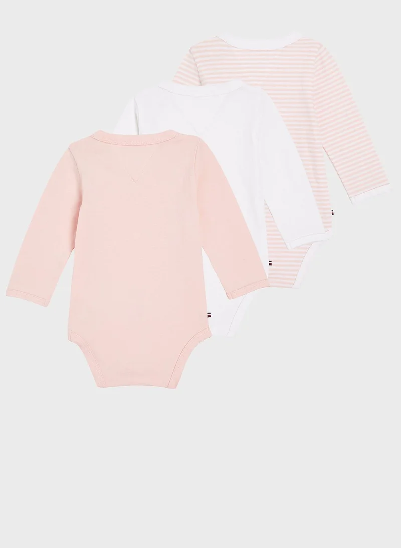 TOMMY HILFIGER Infant  3 Pack Logo Bodysuits