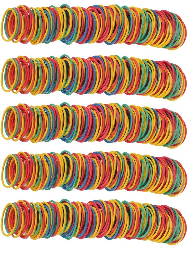 HSNOHSN Rubber Bands Size#10 Elastic Rubber Band Multicolor 750pcs small Rubber Bands for Office Supplies School Home - Image 5