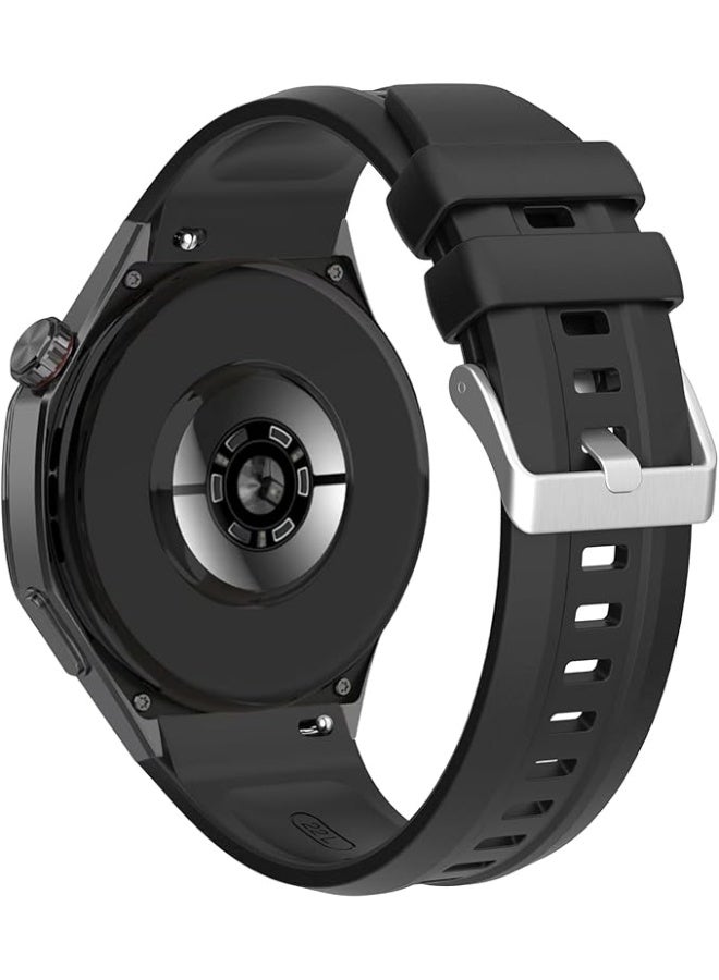 Sport Band for Samsung Galaxy Watch 8 Band 40mm 44mm/8 Classic 46mm Men Women,No Gap Soft Silicone Rubber Replacement Strap Waterproof Wristband for Samsung Galaxy Watch 8 Classic Bands 46 44 40 mm - Image 3