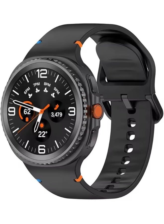 Sport Band for Samsung Galaxy Watch 8 Band 40mm 44mm/8 Classic 46mm Men Women,No Gap Soft Silicone Rubber Replacement Strap Waterproof Wristband for Samsung Galaxy Watch 8 Classic Bands 46 44 40 mm - Image 1