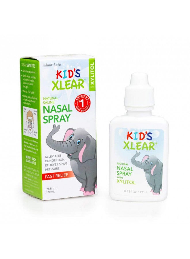 Xlear Kids' Nasal Spray Natural Saline Nasal Spray For Kids With Xylitol Daily Nasal Decongestant - Image 2