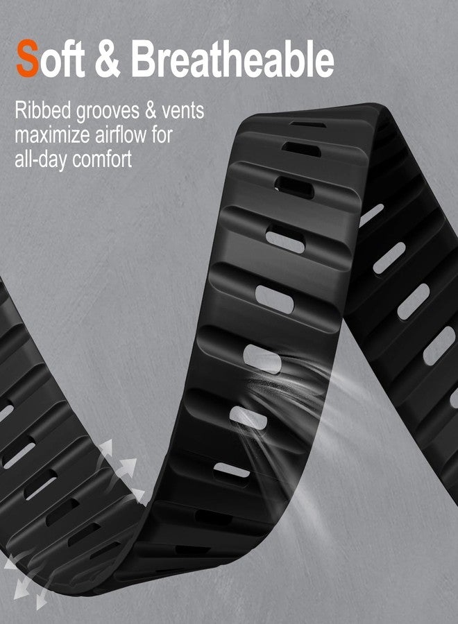 Easuny Magnetic Loop Compatible with Apple Watch Bands for Men 44mm 45mm 46mm 49mm 42mm 40mm 41mm, Sport Silicone Breathable Watch Strap for iWatch Series 11 10 9 8 7 6 5 4 Ultra 3/2/1 SE 3/2/1 - Image 4