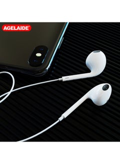 Generic Macaroon Headset Wired Headset Suitable For 3.5mm Huawei Apple Mobile Phone In-ear Wire Control Stereo Band Mac-Color:Black (with Packaging)  - Image 3