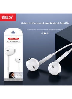 Generic Macaroon Headset Wired Headset Suitable For 3.5mm Huawei Apple Mobile Phone In-ear Wire Control Stereo Band Mac-Color:Black (with Packaging)  - Image 4