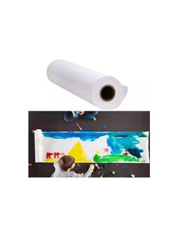 Terabyte White jumbo Easel Drawing Art Paper Roll for Kids, (44cm x 50m) 55yards 80gsm Big Stand Paper Roll for Painting, Sketching, Plotter, Tracings, Gift Wrapping, Table Cover, Wall Arts, Bulletin Board  - Image 4
