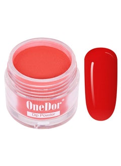 OneDor Nail Dip Dipping Powder Acrylic Color Pigment Powders Pro Collection System 1 Oz. (01 Red)  - Image 1