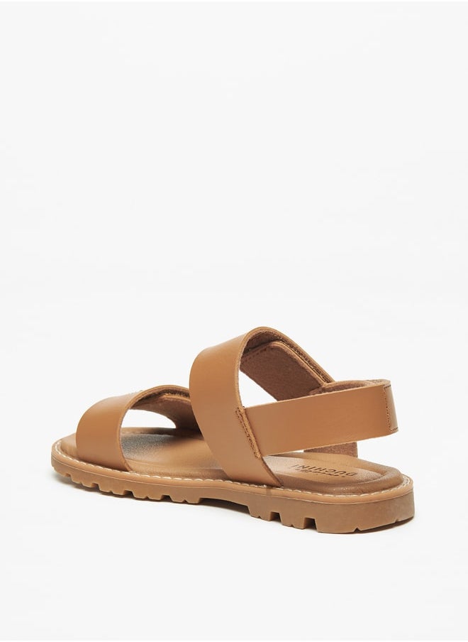 DUCHINI Boys Mister Solid Sandals with Hook and Loop Closure  - Image 2