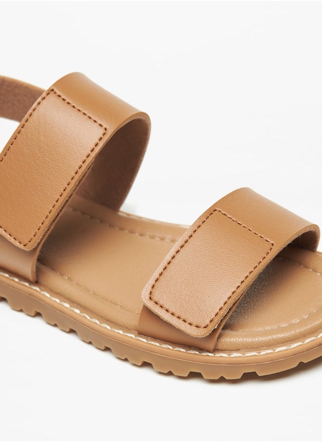 DUCHINI Boys Mister Solid Sandals with Hook and Loop Closure  - Image 5