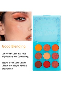 FANBEISHI Eyeshadow Palette,High-Quality Formula 9 Colors Gemstone Shadow Palette,Highly Pigmented Mattes Shimmers Naked Glitter Waterproof Makeup Palette ,Long-lasting Makeup  - Image 2