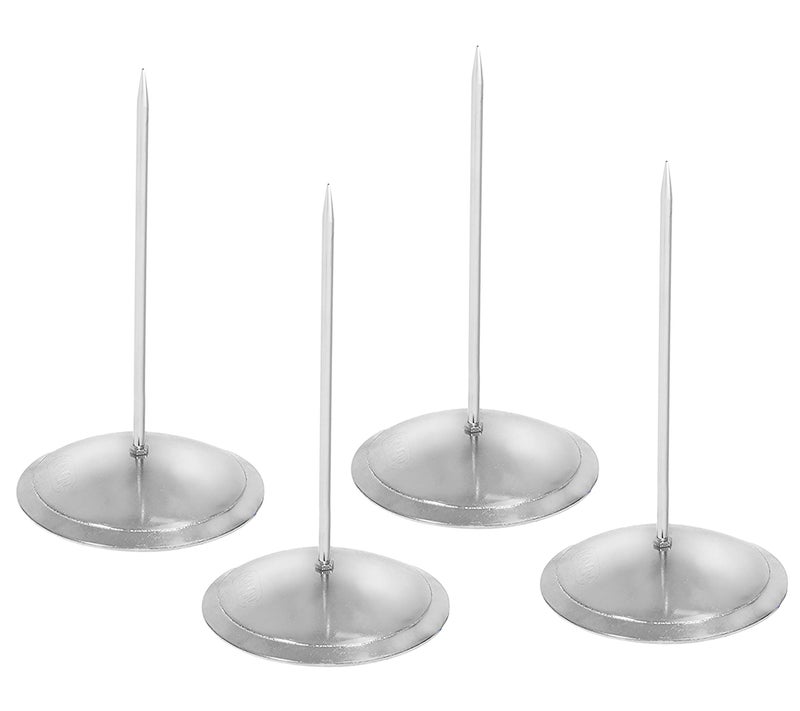 NISUN 180MM Paper Memo Holder, Stainless Steel Receipt Holder, Straight Rod Paper Memo Holder Spike, Bill Fork for Bill Receipt Note Paper Order Office Desk (4 Pack) - Image 1