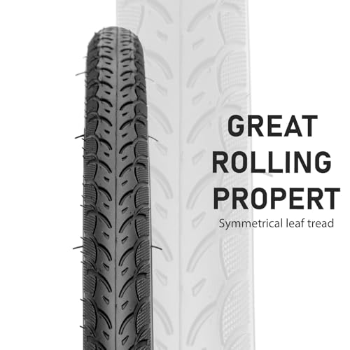 MOHEGIA 700C Road Bike Tires: 700Cx35C (37-622 mm) Folding Bicycle Replacement Tires Pair for On City Road Riding - Image 4