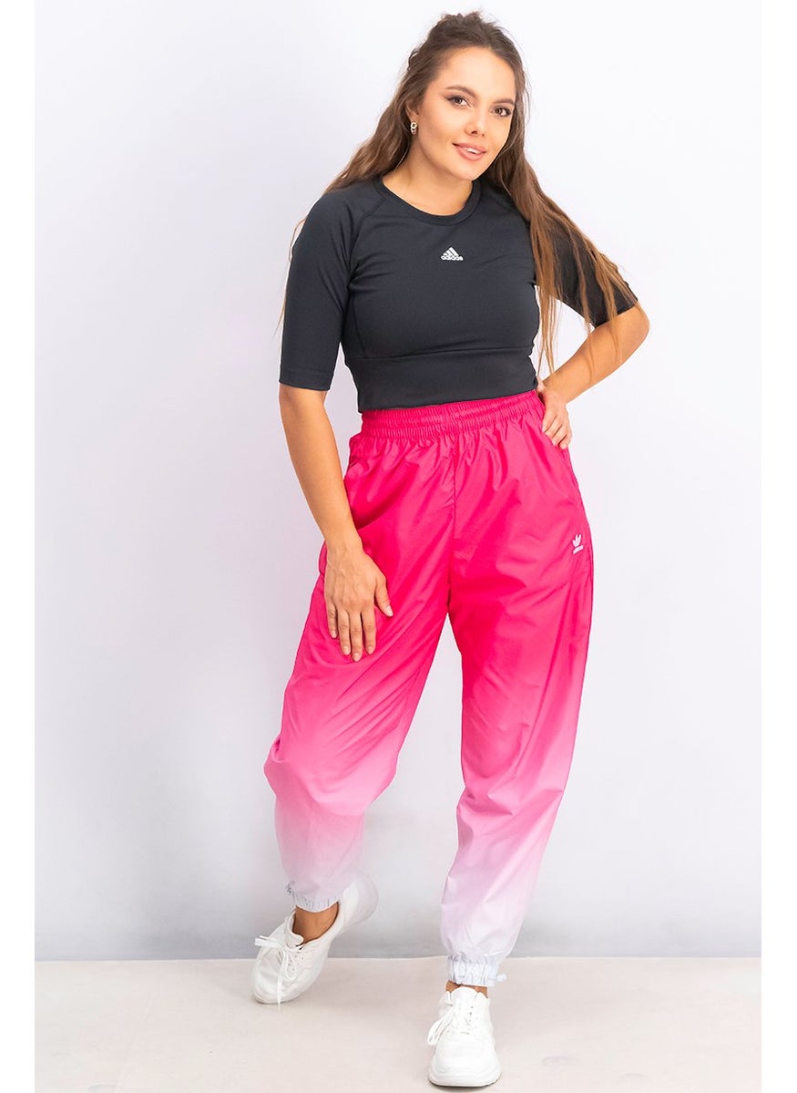 adidas Originals Women Relaxed Fit Trefoil 3D Training Track Pants, Pink  - Image 2