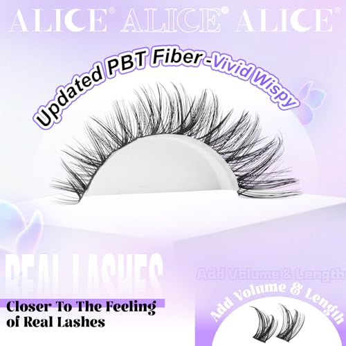Alice Lash Clusters Wispy Eyelash Extensions 168pcs Volume Individual Lashes 10-18mm Waterproof Natural DIY Lash Extensions Cluster Eyelash Extensions by ALICE - Image 5