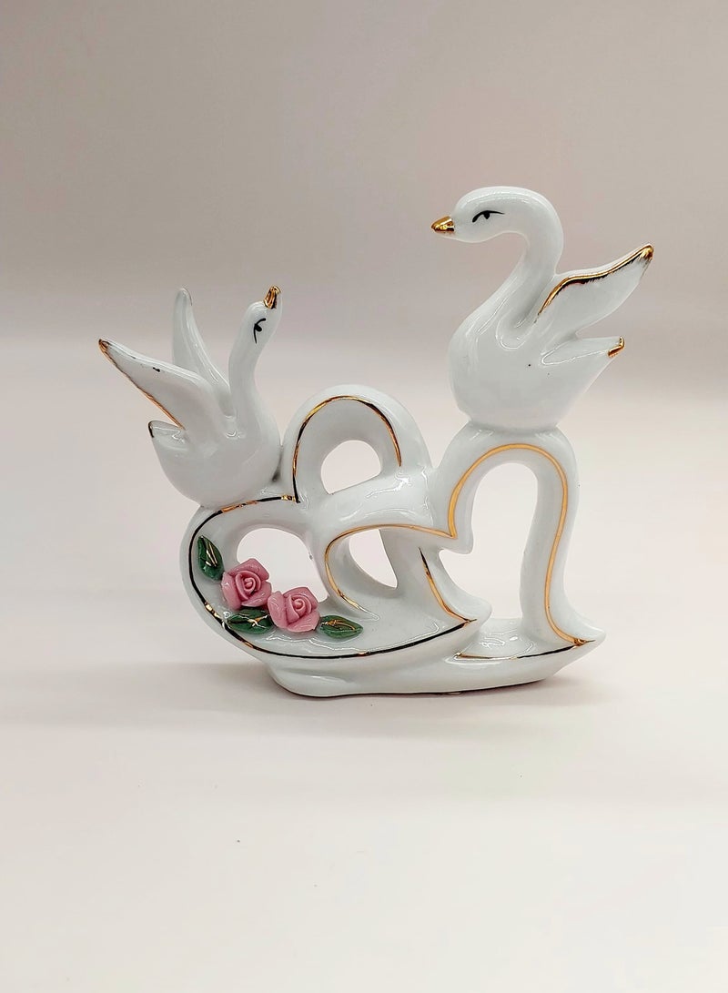 AKDC Beautiful Showpiece for Ceramic Home Decor, Living Room 12x13cm - Image 3