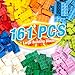 MANNIDOO Large Building Blocks for Kids Toddlers 161PCS Big Building Bricks with 10x10 Large Baseplates Compatible with Major Brands Blocks Birthday Gfits for Toddler Kid 9 Color13 Shape - Image 2