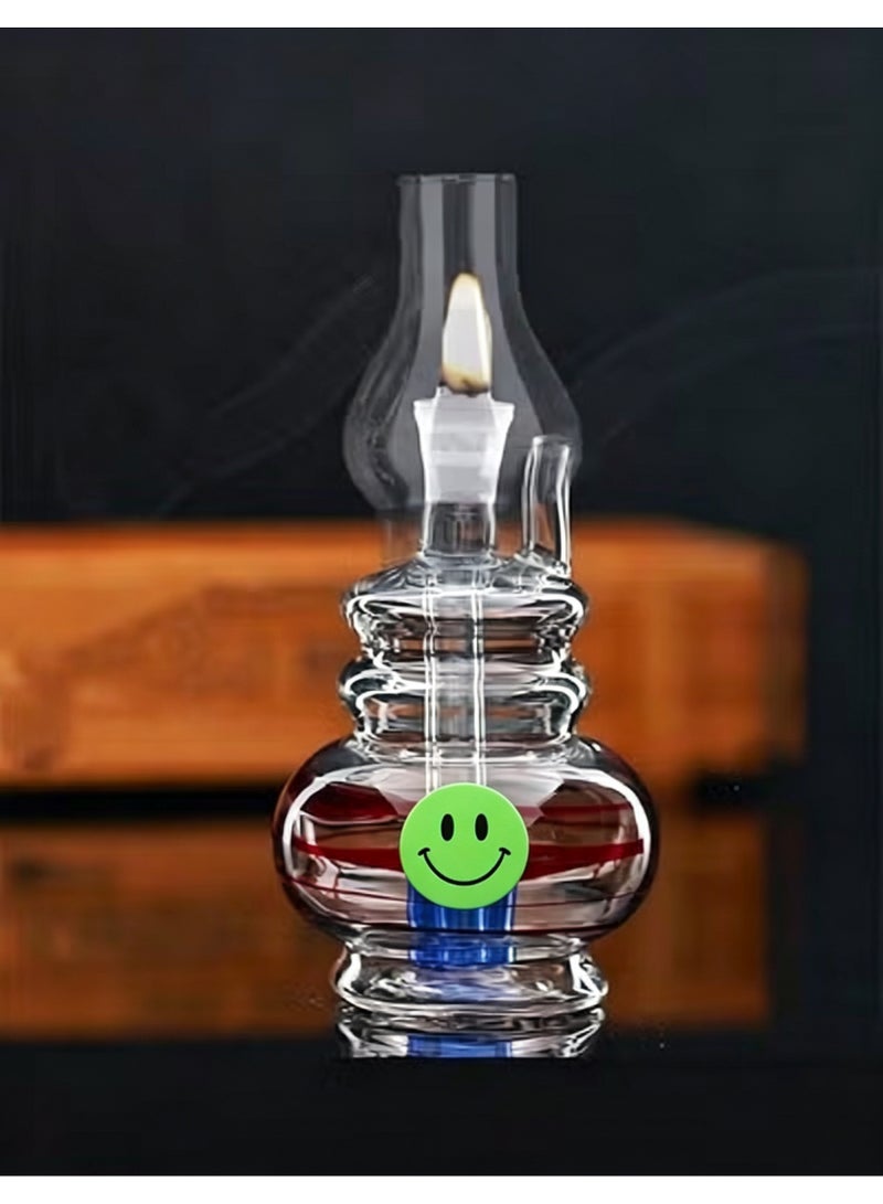 High borosilicate glass heat-resistant household oil lamp