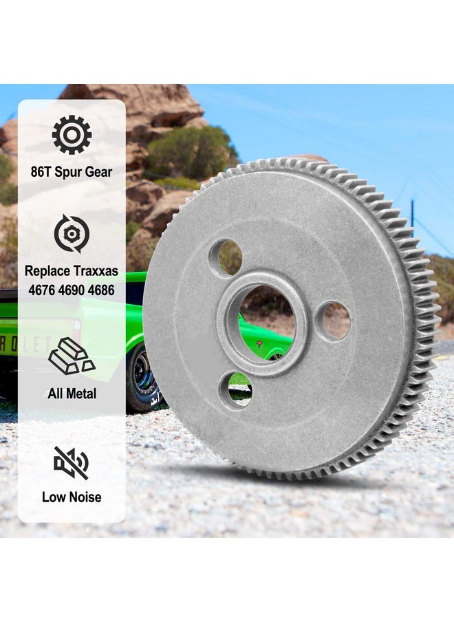 OGUNKE - Ogrc Steel 48P 86T Spur Gear With 19T 21T Pinions Gear For Traxxas 1/10 Slash 2Wd Rustler 2Wd Stampede 2Wd Upgrade Parts (Replace Part 4686) - Image 1