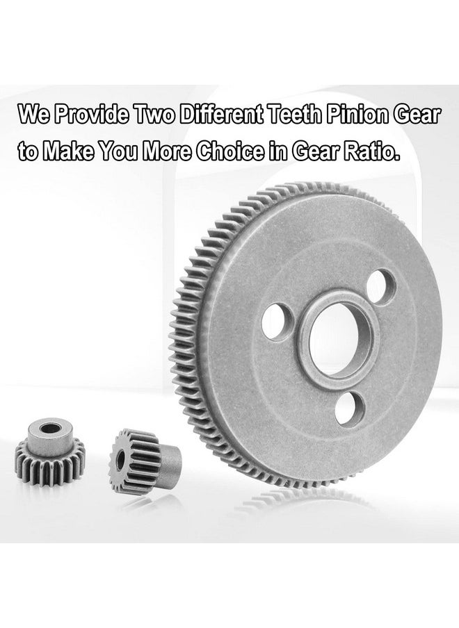 OGUNKE Ogrc Steel 48P 86T Spur Gear With 19T 21T Pinions Gear For Traxxas 1/10 Slash 2Wd Rustler 2Wd Stampede 2Wd Upgrade Parts (Replace Part 4686)  - Image 3