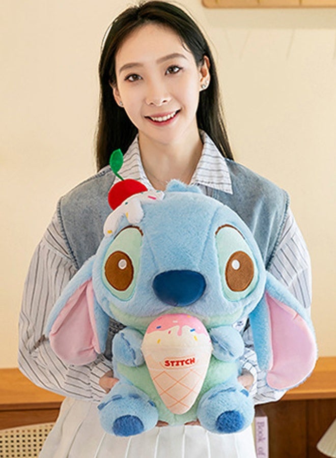 STITCH 50cm cartoon stitch blue plush doll toy skin-friendly soft doll birthday gift, suitable for adults and children's gifts - Image 3