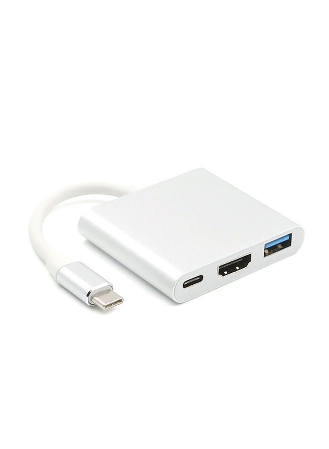 NIBEMINENT USBType-C To High Definition Multimedia Interface Silver