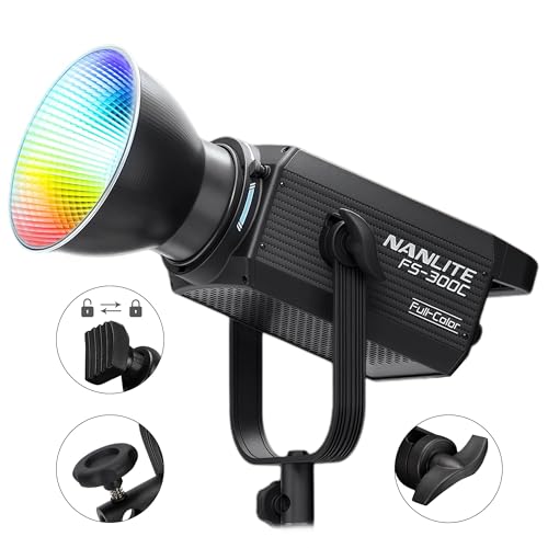 NANLITE FS-300C 300w RGB Studio Spotlight, 2700K-7500K, APP Control,Led Video Light Bowens Mount for Photography, Videography,Live Streamer,Content Creation - Image 2