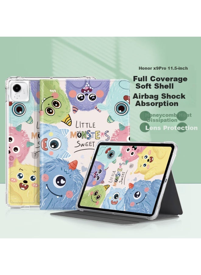Qiaojiejie Compatible With Honor Tablet X9 Pro Case For Model, 11.5-inch Honor Tablet Soft Light Edition Standard Version, Computer Protective Case, Creative Cartoon Painting Desig