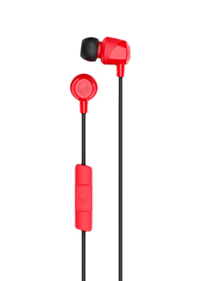 Skullcandy Jib In-Ear Noise-Isolating Earbuds With Microphone and Remote For Hands-Free Calls Red/Black - Image 2
