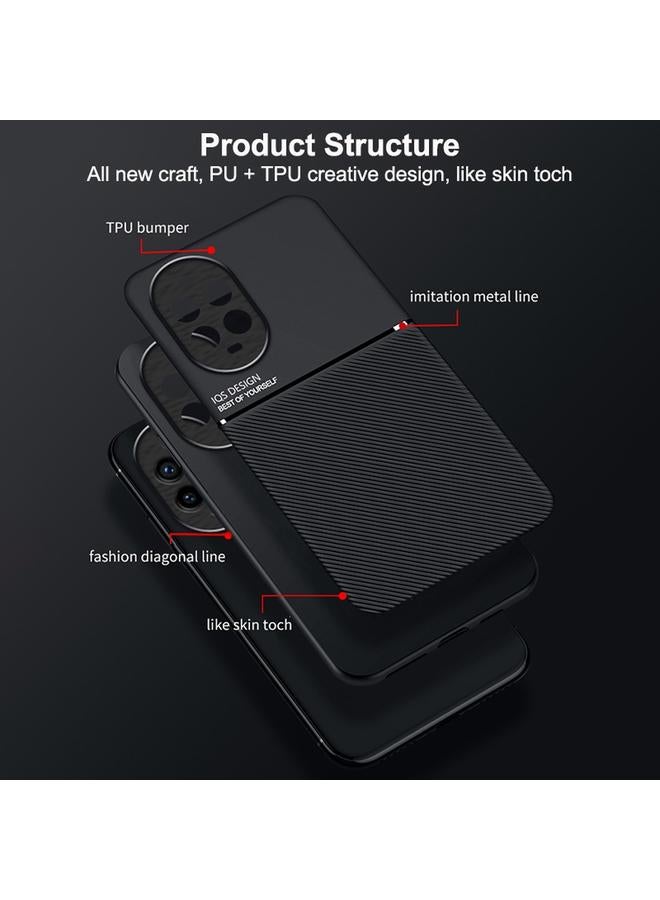 اس-توب جراب لهاتف Huawei nova 13 Pro، جراب هاتف كلاسيكي مائل من مادة TPU، مغناطيسي، هجين من البولي يوريثين الحراري - Image 4