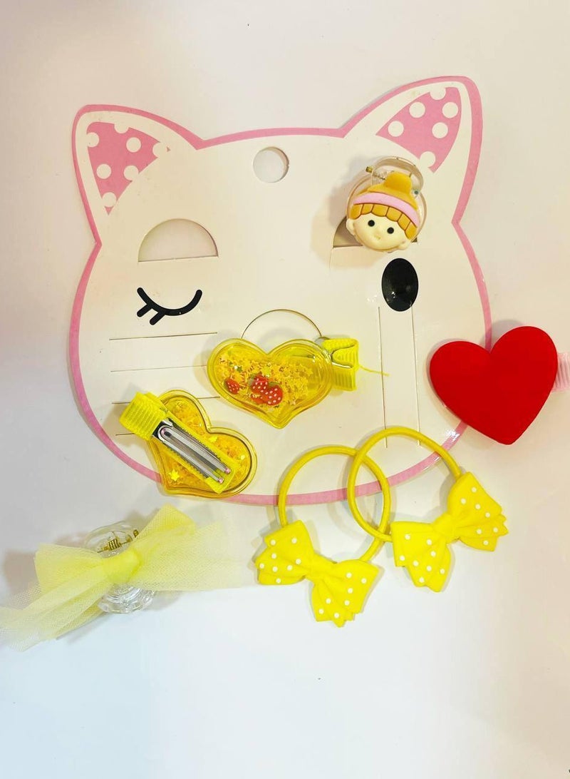 Generic A complete set of 2 elastics, 3 clips, and 2 hairpins – a perfect combination that adds a beautiful touch to every look!
