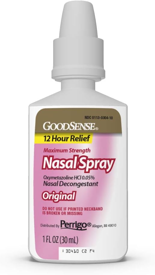 GOODSENSE Maximum Strength Nasal Spray Fast Powerful Congestion Relief For Colds and Allergies 1 Fluid Ounce - Image 4