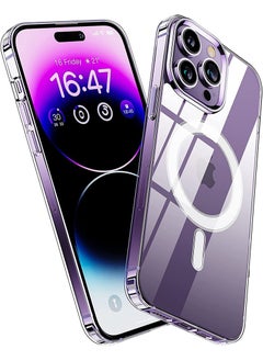 Case Up Premium Clear MagSafe Case For iPhone 14 Pro [Compatible with MagSafe] Anti-Yellowing Slim Transparent Phone Case Protective Magnetic Cover for iPhone 14 Pro 6.1 Inch 2022  - Image 1