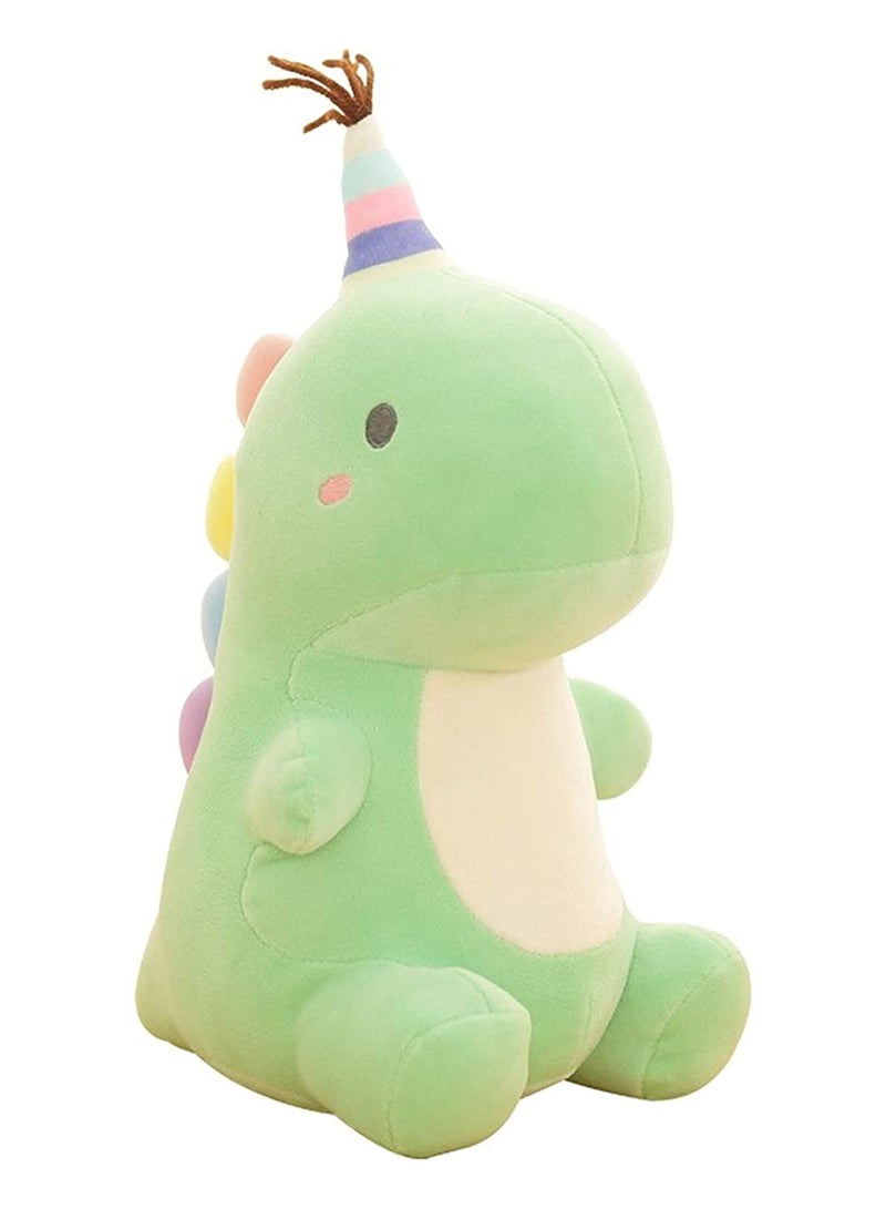 SYOSI Stuffed Animal Plush Toys, lovely Dinosaur Toy, Soft Dino Plushies for Kids Plush Doll Gifts for Boys Girls (Green, 9 Inch) - Image 1