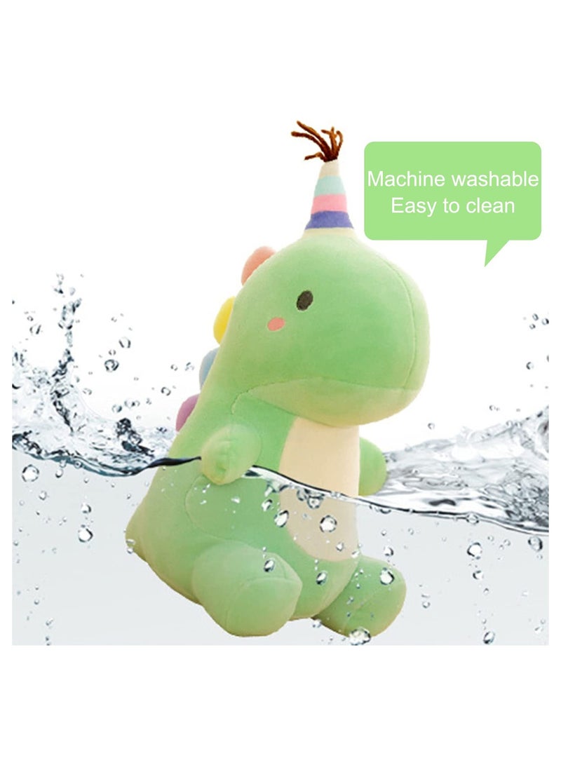 SYOSI Stuffed Animal Plush Toys, lovely Dinosaur Toy, Soft Dino Plushies for Kids Plush Doll Gifts for Boys Girls (Green, 9 Inch) - Image 3
