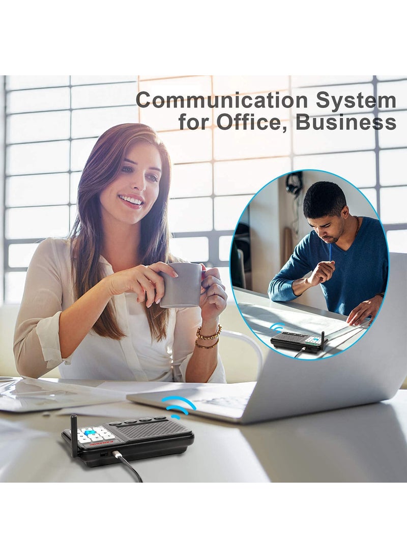 GLCONN Intercoms Wireless for Home - 10 Channel 3 Privacy Code Wireless Intercom System for Home House Business Office - GLCONN 1.1 Mile Range Room to Room Intercom Communication System - 2 Pack  - Image 4