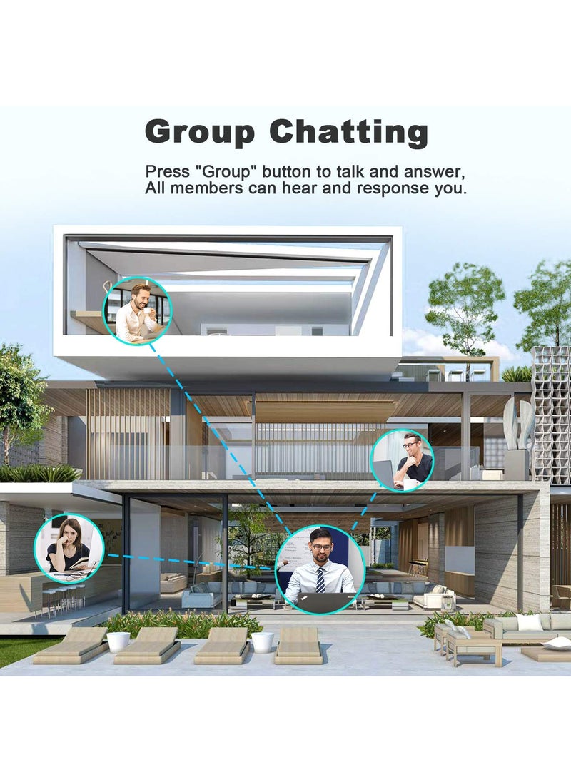 GLCONN Intercoms Wireless for Home - 10 Channel 3 Privacy Code Wireless Intercom System for Home House Business Office - GLCONN 1.1 Mile Range Room to Room Intercom Communication System - 2 Pack  - Image 5