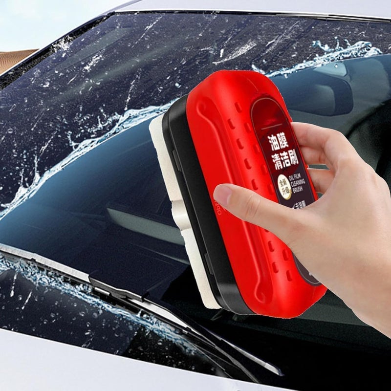 MOKRUSH Automotive Oil Film Cleaning Brush, Glass Cleaning Board, Car Glass Oil Film Removal Cleaner, Powerful Windshield Cleaner & Oil Film Remover, Enhance Visual Effect Of Windshield (1) - Image 2