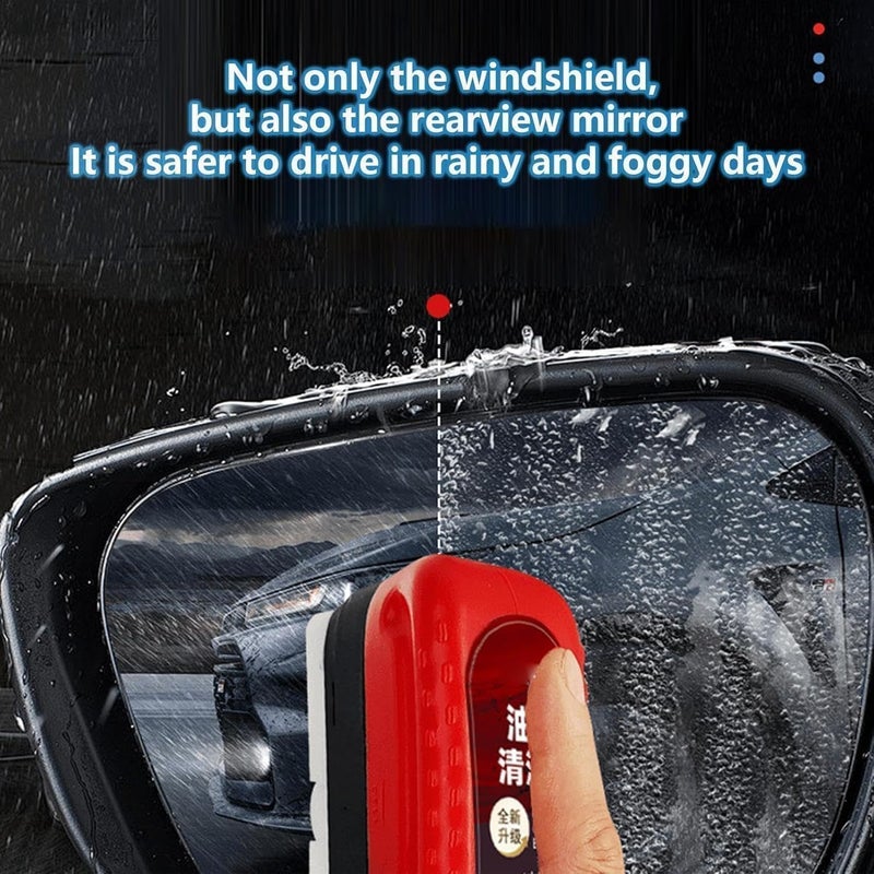 MOKRUSH Automotive Oil Film Cleaning Brush, Glass Cleaning Board, Car Glass Oil Film Removal Cleaner, Powerful Windshield Cleaner & Oil Film Remover, Enhance Visual Effect Of Windshield (1) - Image 5