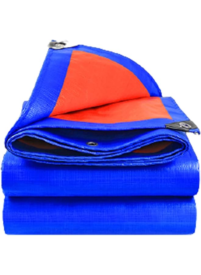 The Bros Tarps Heavy Duty Waterproof Canvas Tarp Canvas Truck Car Tarpaulin Thicken Cover Rain Sun Protection Shade Outdoor Plastic Rain Cloth (Color : A, Size : 3x3m)  - Image 1