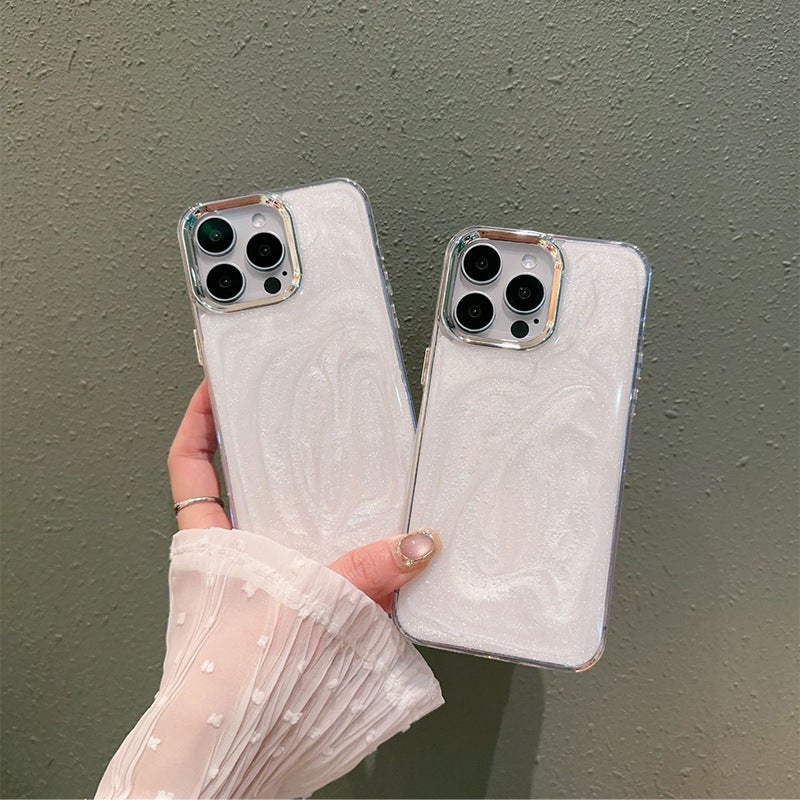 Glitter Glue Phone Case Suitable for Apple 17Promax Accessible Luxury Simple Iphone15Plus Women''s New Soft Case - Image 2