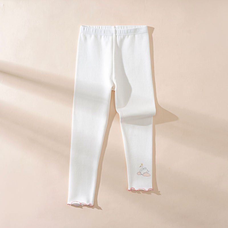 Girls' Leggings, Style Outerwear, Children'S Cartoon Versatile Pants For Baby Girls, Girls' Thermal Pants - Image 1