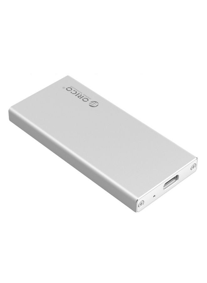 ORICO MSA-UC3 USB 3.1 Type C Aluminum External Storage Enclosure Hard Disk Box for 50mm x 30mm M-SATA SSD(Silver) - Image 1
